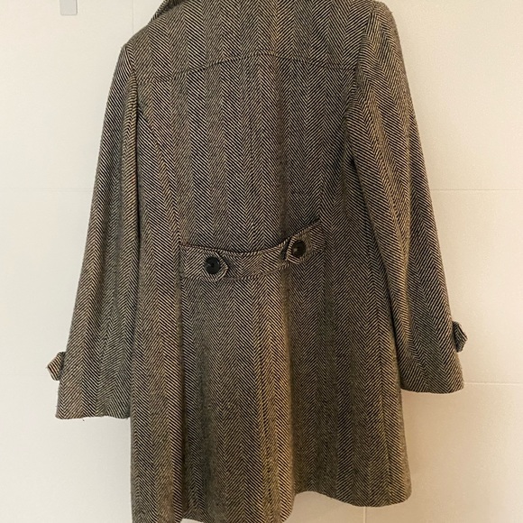 Roxy Pea Coat Button Front - Picture 2 of 3